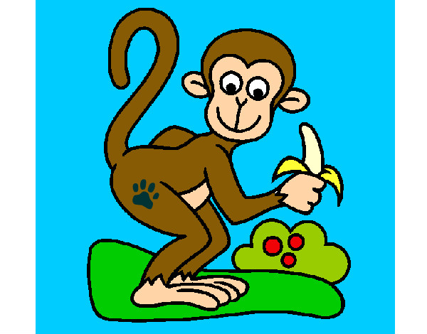 Dibujo Mono pintado por Merruy