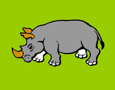 Dibujo Rinoceronte 2 pintado por vero_1D