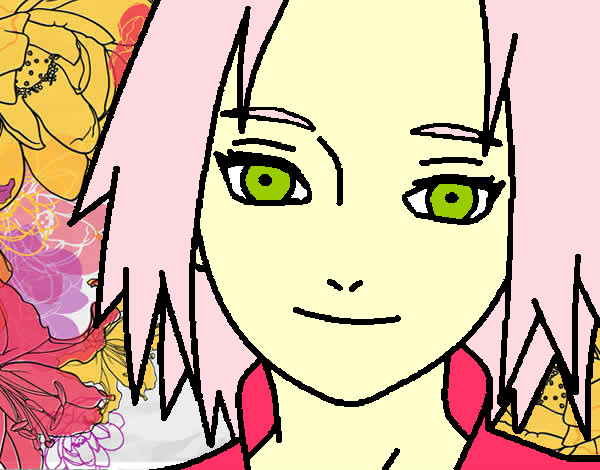 Dibujo Sakura Haruno red pintado por Crystal25