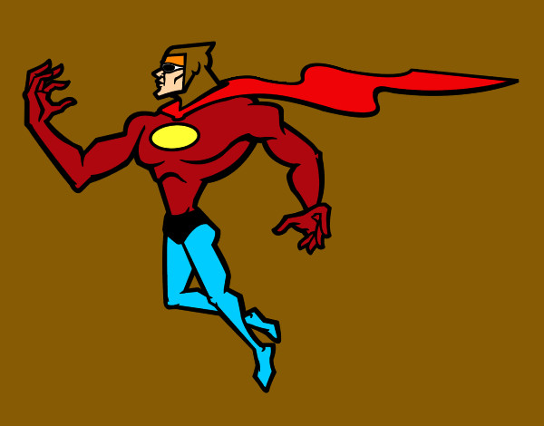 Dibujo Superhéroe poderoso pintado por tizi2014