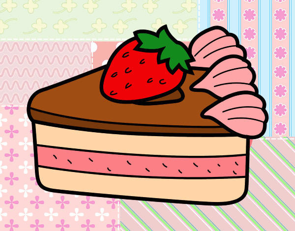 Dibujo Tarta de fresas pintado por chiisai