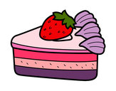 Dibujo Tarta de fresas pintado por Love1D1D