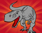 Dibujo Tiranosaurio Rex enfadado pintado por reloginto