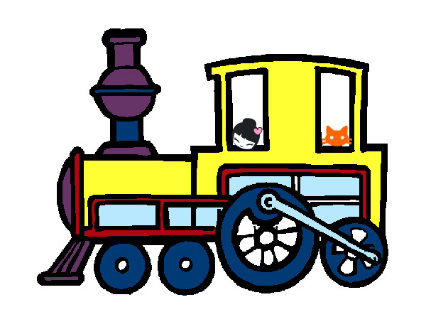 Dibujo Tren 2 pintado por ddaann
