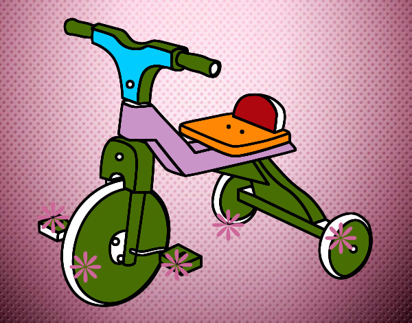 Dibujo Triciclo infantil pintado por Andrea2002