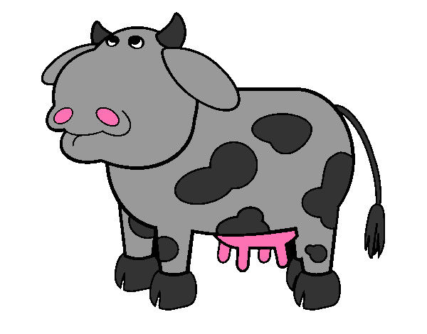 Dibujo Vaca pensativa pintado por marper
