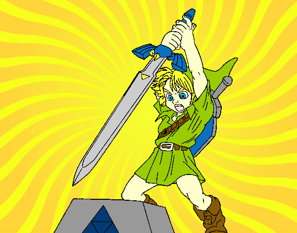 Dibujo Zelda pintado por Crystal25