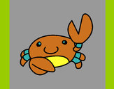 Dibujo Acuarel el cangrejo pintado por joanob