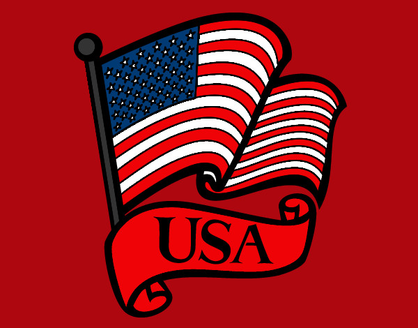Dibujo Bandera de los Estados Unidos pintado por facumino
