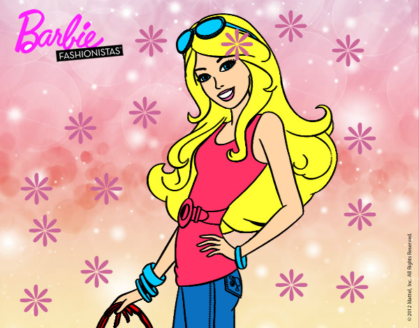 Dibujo Barbie casual pintado por iysdfdffff