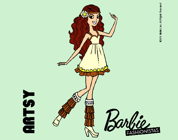 Dibujo Barbie Fashionista 1 pintado por Vianccah