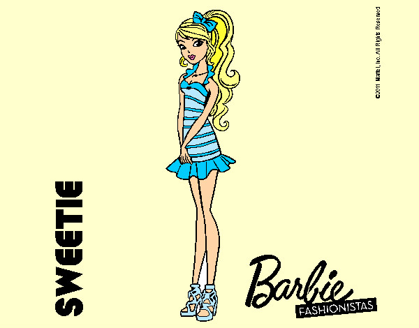 Dibujo Barbie Fashionista 6 pintado por Vianccah