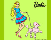 Dibujo Barbie paseando a su mascota pintado por Anita000