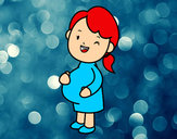 Dibujo Chica embarazada pintado por TheGamerGi