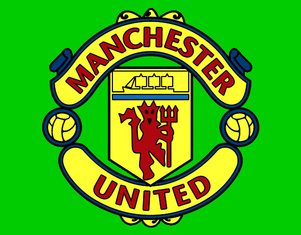 Dibujo Escudo del Manchester United pintado por DIEGO-ANA