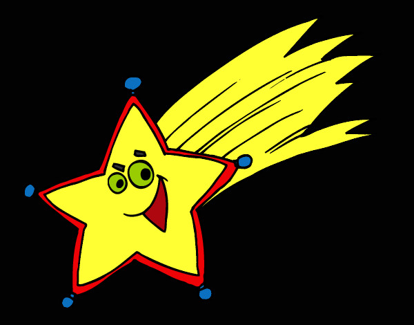 Dibujo Estrella fugaz pintado por hpna