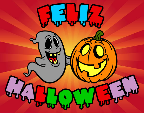 Dibujo Feliz Halloween pintado por osclar