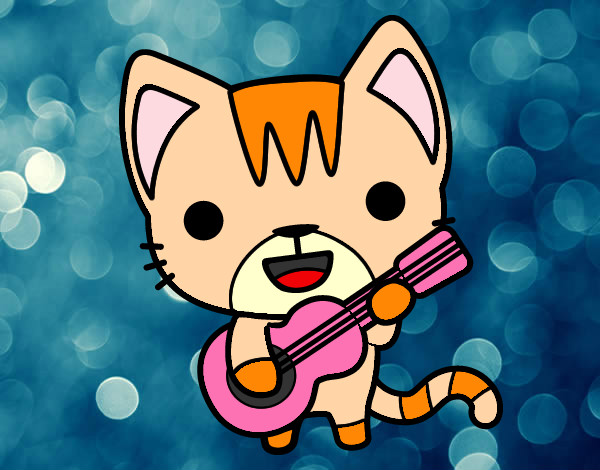 Gato guitarrista 