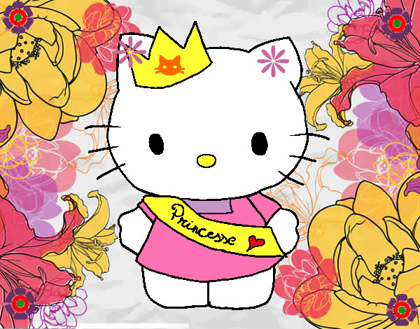 Dibujo Kitty princesa pintado por Carmen1005