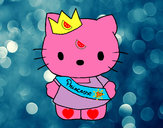 Dibujo Kitty princesa pintado por lara07