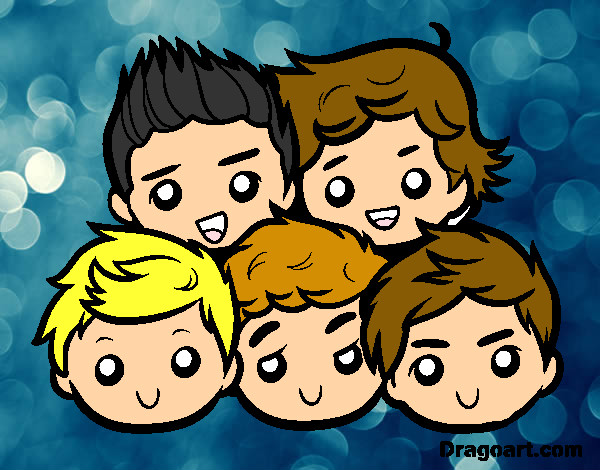 Dibujo One Direction 2 pintado por BrunaValen