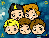 Dibujo One Direction 2 pintado por eldymar 