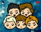 Dibujo One Direction 2 pintado por frenandy