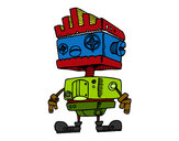 Dibujo Robot con cresta pintado por Lidia3