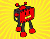 Dibujo Robot televisivo pintado por joanob