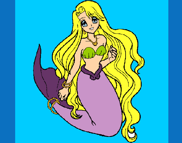 Dibujo Sirenita pintado por Anita000