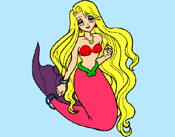 Dibujo Sirenita pintado por MAIKA09