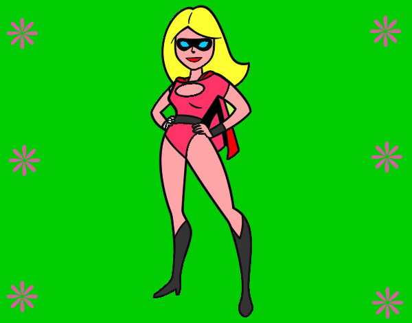 Dibujo Superheroina pintado por charlestom
