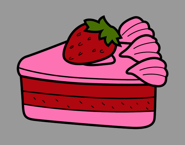 Dibujo Tarta de fresas pintado por charlestom