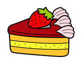 Dibujo Tarta de fresas pintado por saramaria1