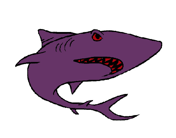 Dibujo Tiburón pintado por DEMIAN4
