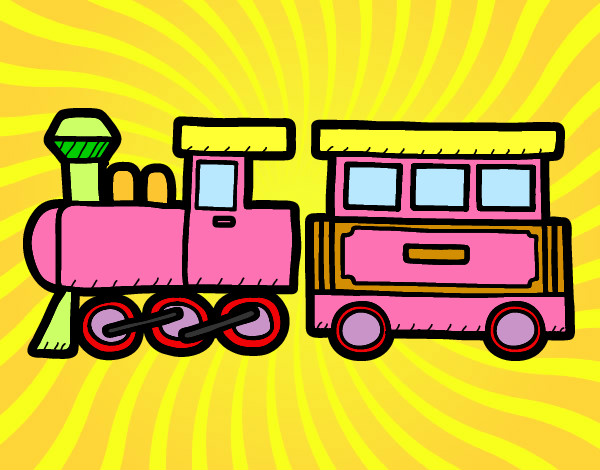 Dibujo Tren alegre pintado por gcabob