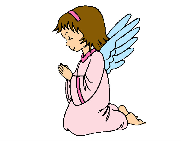 Dibujo Ángel orando pintado por silvioa