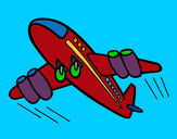 Dibujo Avión rápido pintado por LEUYDANILO