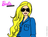 Dibujo Barbie con gafas de sol pintado por lucelena