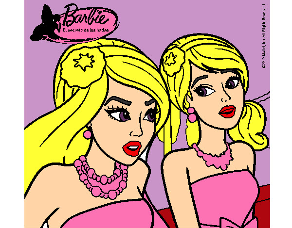 Dibujo Barbie y su amiga 1 pintado por hashlee