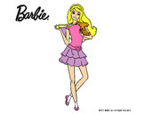 Dibujo Barbie y su mascota pintado por lucelena