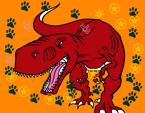 Dibujo Dinosaurio enfadado pintado por mirkonicol