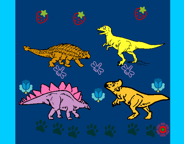 Dibujo Dinosaurios de tierra pintado por mirkonicol