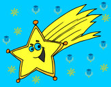 Dibujo Estrella fugaz pintado por Xochitl-14