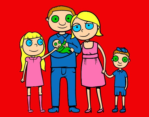 Dibujo Familia unida pintado por Noha10