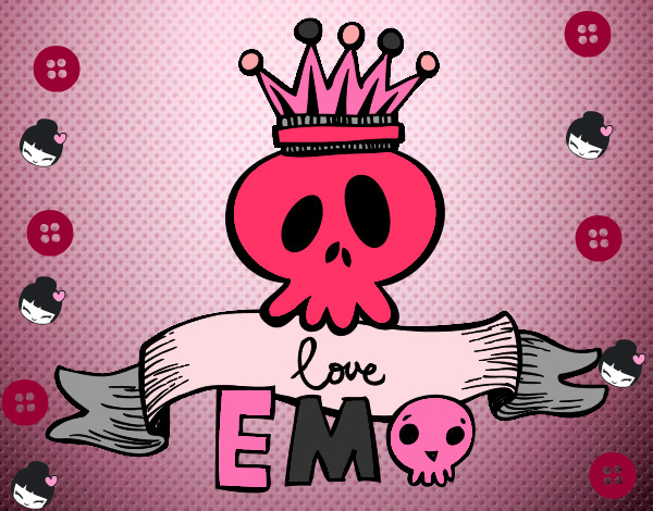 Dibujo Love Emo pintado por michelleal