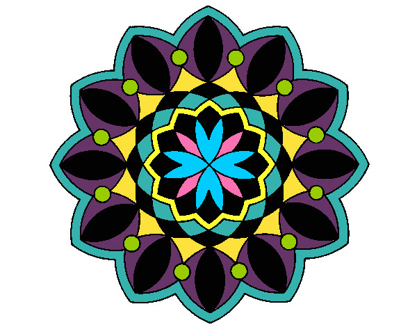 Dibujo Mandala 20 pintado por sinia