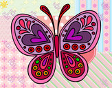 Dibujo Mandala mariposa pintado por BOLSA333