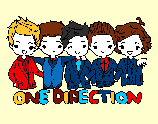 Dibujo One direction pintado por DOMITILA