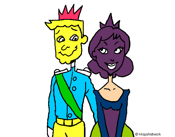 Dibujo Príncipe y princesa pintado por sofia05